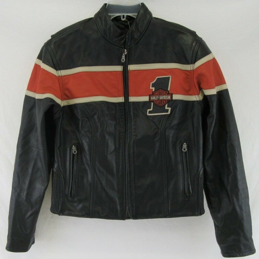 Harley Davidson Women's Leather Jacket EUC X Small​​​​​​​​​